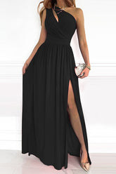 Maxikleid mit One-Shoulder-Ausschnitt